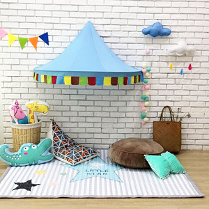 儿童宜家床篷床幔室内游戏屋宝宝半月帐篷摄影