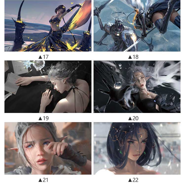 鬼刀wlop海报墙贴海琴烟风铃云娜超大绘插画壁纸宿舍