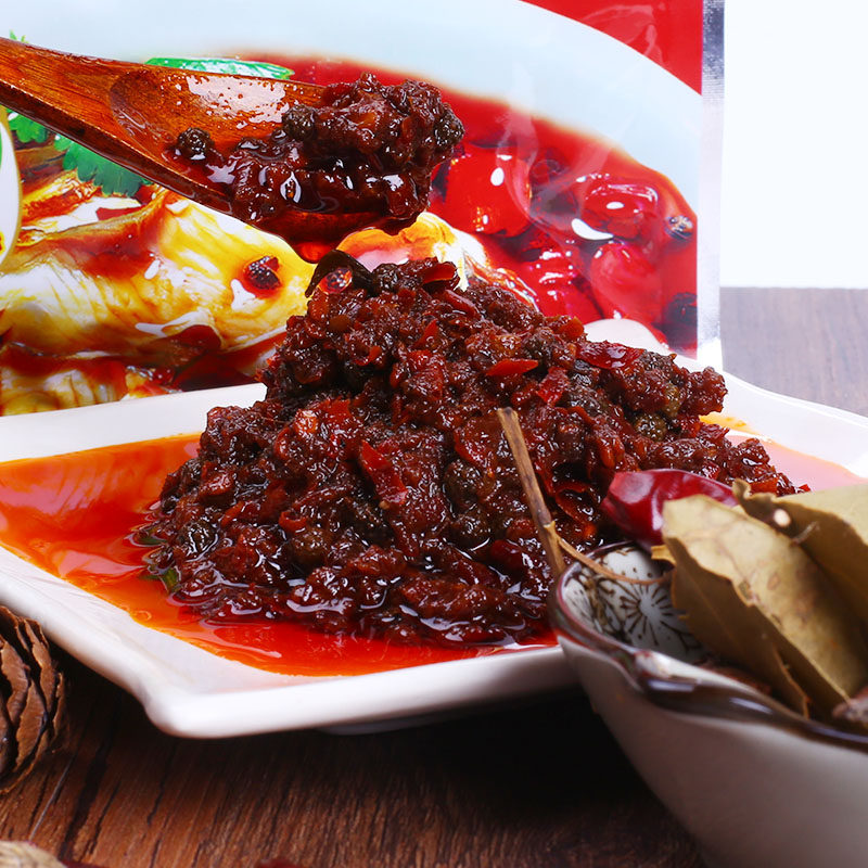 千椒红水煮鱼调料重庆特产青花椒麻辣鱼调料水煮肉片单料包