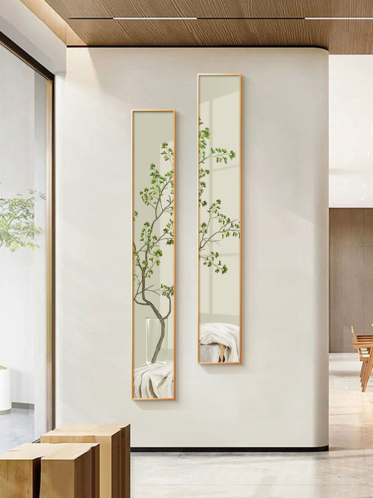 玄关挂画有讲究,窄长条装饰画的秘密你了解吗?