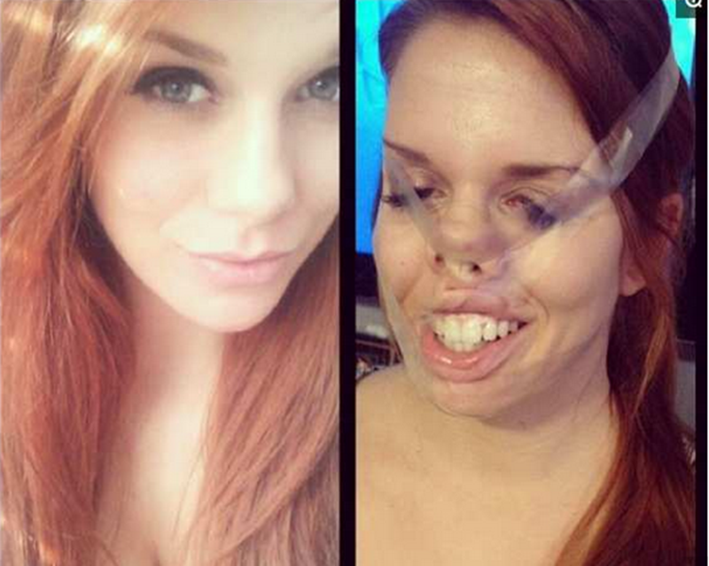 美女vs丑女图片