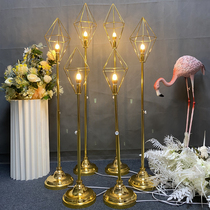 Wedding props wrought iron Diamond Lights glowing road lead wedding stage decoration decoration ornaments diamond road guide lights