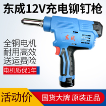 Dongcheng electric riveting gun DCPM50 charging core pulling riveter Dongcheng 12V lithium high torque riveting tool