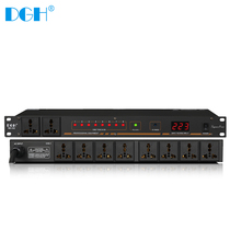 DGH Professional 10-way power sequencer 8-way manager socket sequence controller air switch with filter