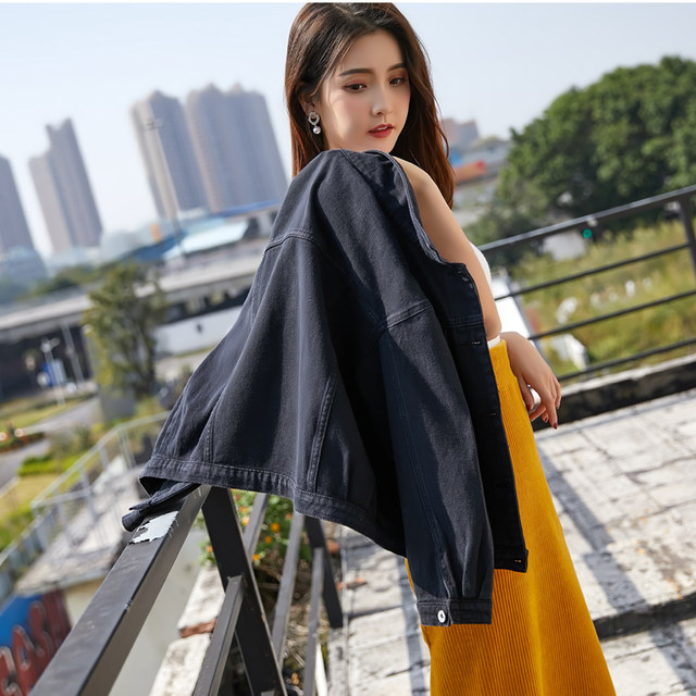 2020 spring and autumn clothing new Korean version of the hole Harajuku bf shirt loose wild student large size denim jacket female tide 2020 spring and autumn clothing new Korean version of the hole Harajuku bf shirt loose wild student large size denim jacket female tide