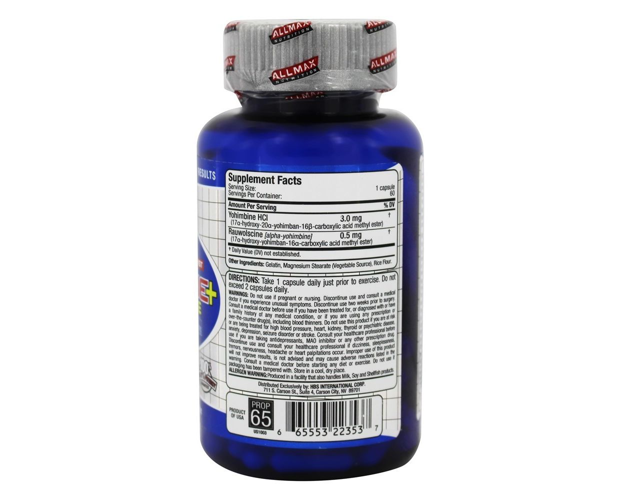 allmax nutrition-育亨宾   育亨宾-60 胶囊