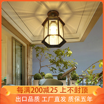 European style simple outdoor chandelier waterproof balcony lamp courtyard lightsvilla gallery gallery corridor terrace lamp