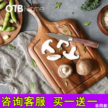 Thailand lcliving acacia cut fruit chopping board kitchen supplementary food board bread board wood cooking board household chopping board