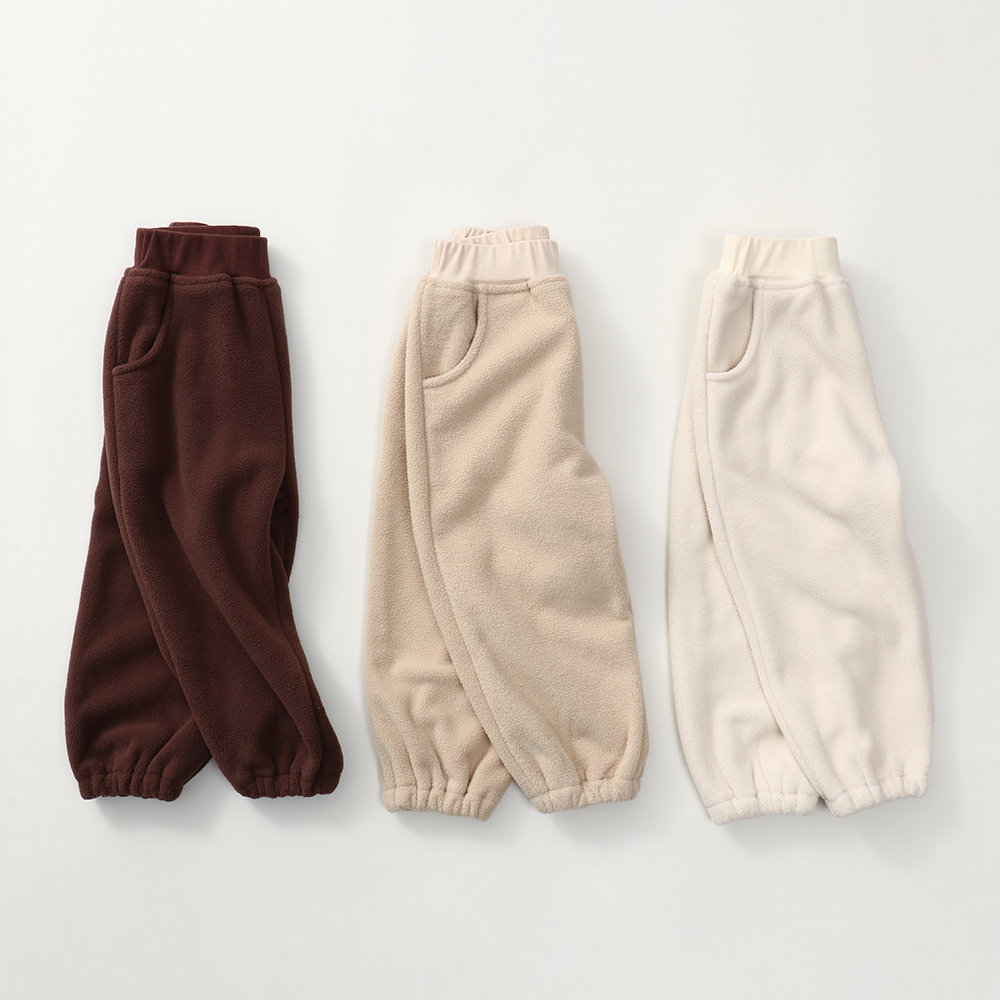 Baby double-sided rocking grain suede pants autumn winter style garnter children girl cotton pants one over winter baby catch suede warm-Taobao