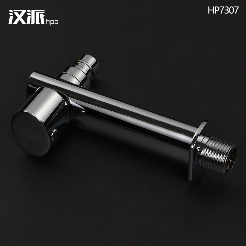 汉派全铜海尔三星洗衣机龙头4分单冷三通水嘴水龙头加长款hp7307