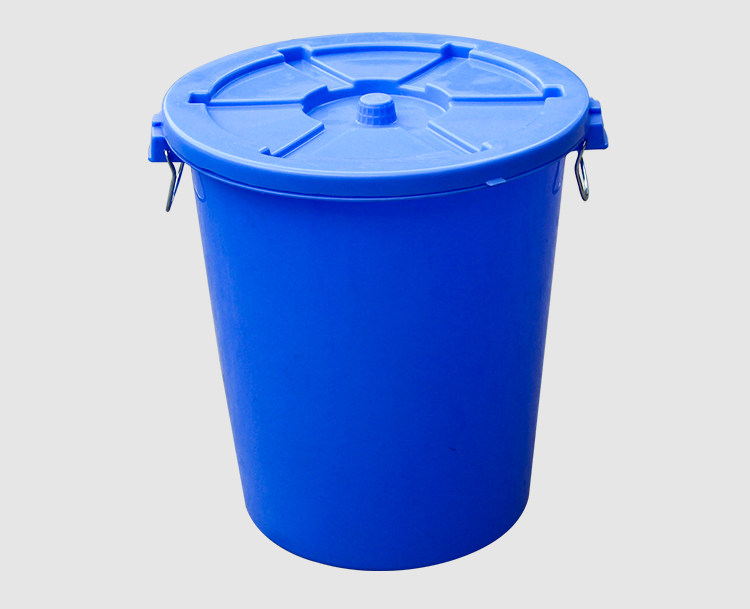 大桶子白色工业塑料桶储水桶垃圾桶大号大水桶加厚圆形带盖家用