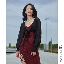 Magnificent Solo Show Belly Dance Exercises The New Beauty Harness Chest Cushion Pendant With Skirt Woman Open Fork Strap Wrap Hip Dance Suit