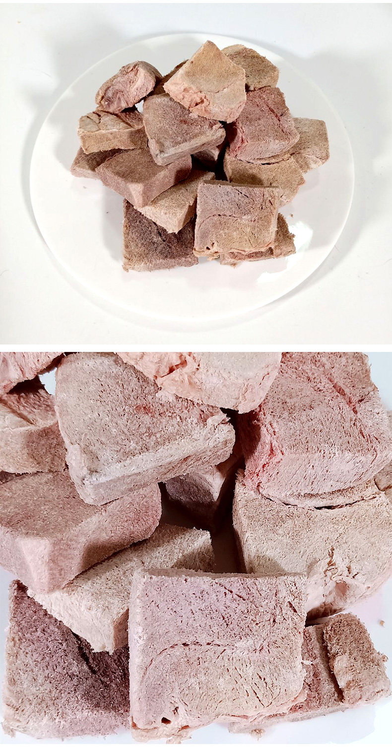 冻干牛肉猫咪大块猫粮发腮猫零食生牛肉宠物狗狗营养增肥美毛食品
