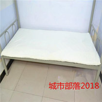 Single bed white mattress green cotton pad single mattress dormitory quilt mattress hot melt cotton pad