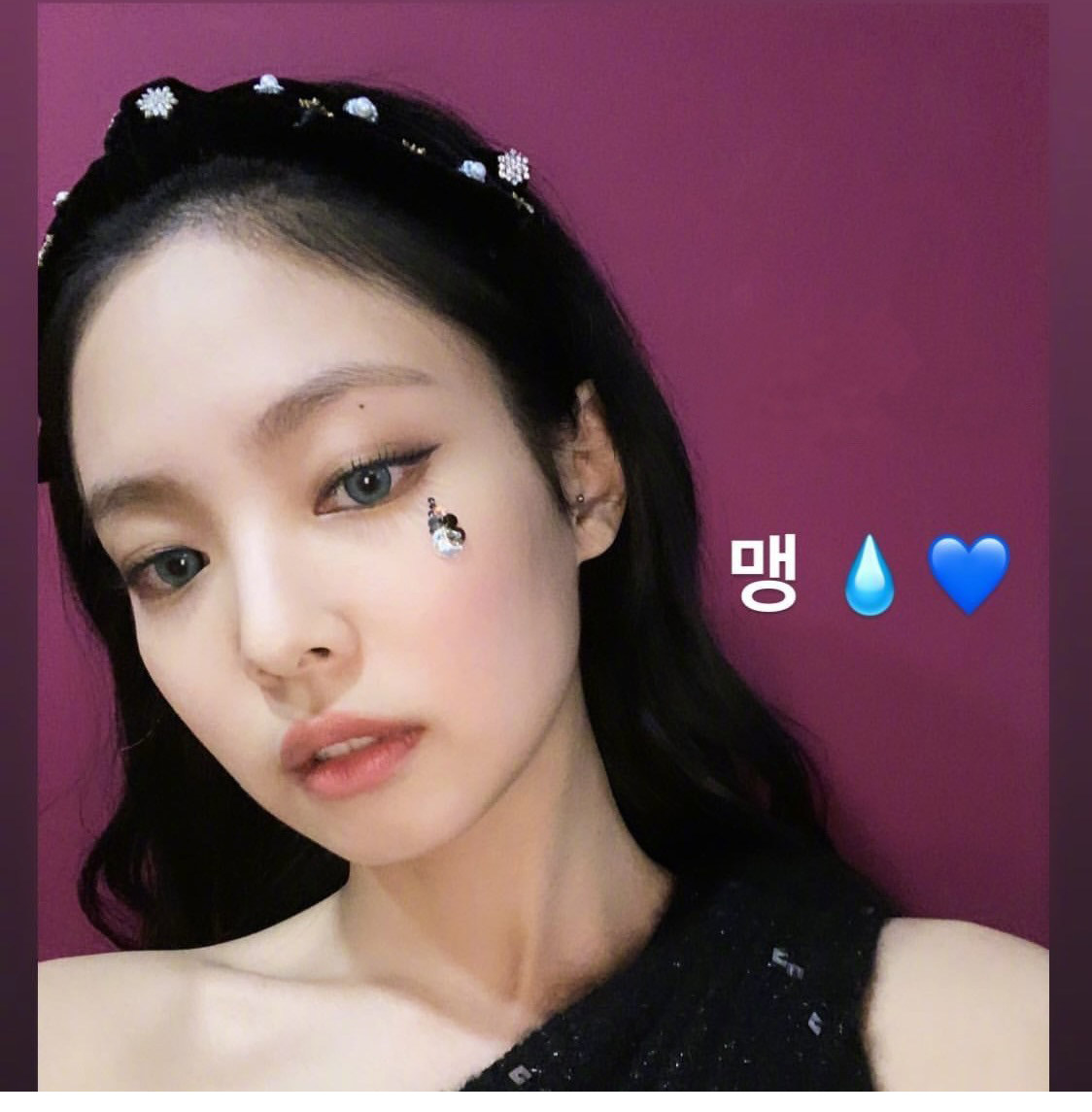 韩国金智妮jennie同款丝绒蝴蝶结雪花发箍奢华头箍发卡发饰女