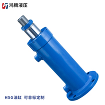 Two - way hydraulic cylinder 8T electric elongation one - size lift pump station flange assembly compressor