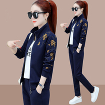 Sports set women Spring and Autumn 2019 new fashion loose Korean version large size casual wear Women spring sweater three sets