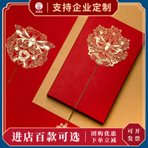 Forbidden City Wanfu Flower Hairpin Metal bookmark Copper bookmark Creative bookcase gift Cultural and Creative gift