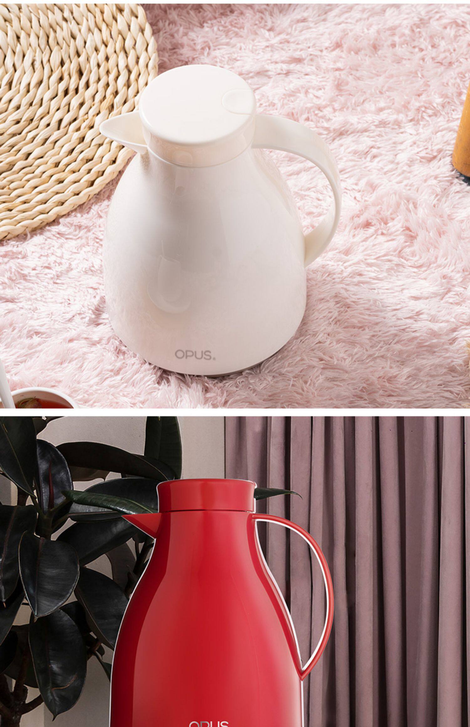 opus保温壶家用热水瓶水壶大容量暖壶玻璃内胆暖瓶学生宿舍暖水瓶_啥