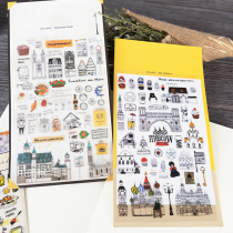 Meg photo album diy handmade stickers accessories diary materials accessories tool stickers diy hand book stickers