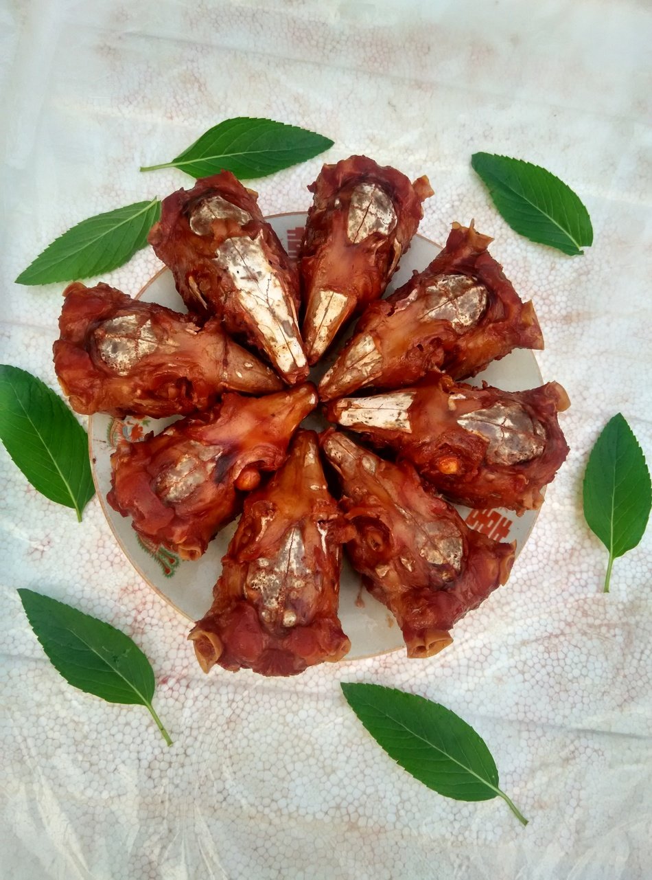 御久香五香兔头3只350克左右河南新乡美食特产小吃手撕兔肉冷吃兔