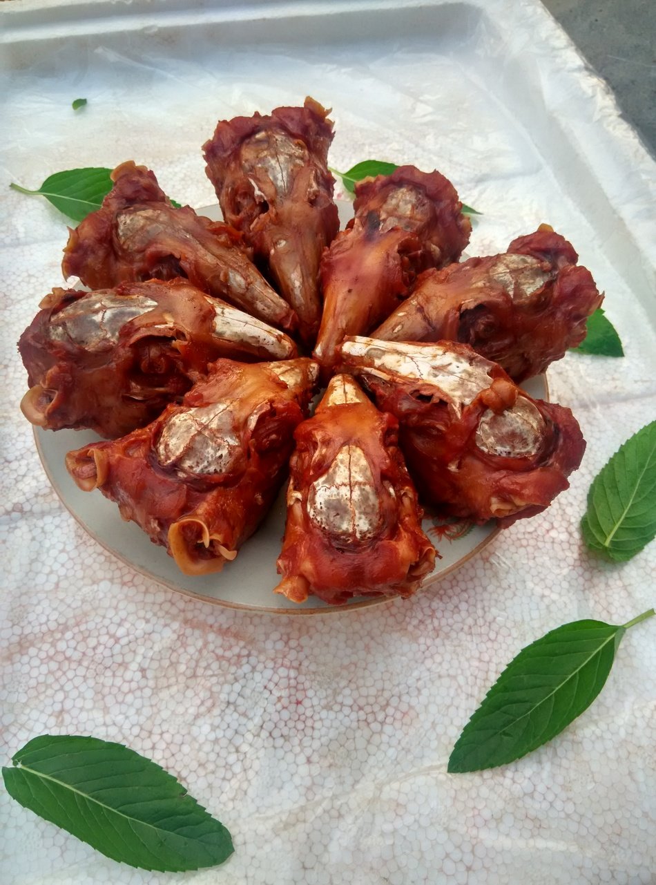 御久香五香兔头3只350克左右河南新乡美食特产小吃手撕兔肉冷吃兔