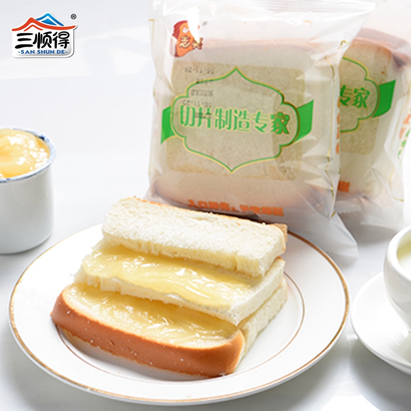 三顺得志昊奶酪切片吐司面包三明治夹心特产点心新鲜早餐食品整箱产品展示图4