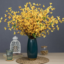 Welcome spring flower Living room Home Decoration Yellow Juan Flowers Simulation Flowers Fake Flowers Net Red Furnishing Flowers Small Yellow Flower Desktop Flower Bouquet