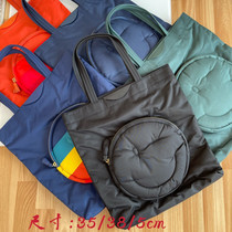 Niche export rat one-shoulder portable waterproof nylon smiley face tote bag