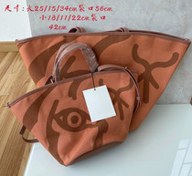 Niche export one-shoulder oblique-span portable canvas with cowhide tote bag