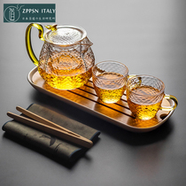 Italy ZPPSN Japanese glass tea pot flower tea household high temperature filter heat-resistant Kung Fu tea set