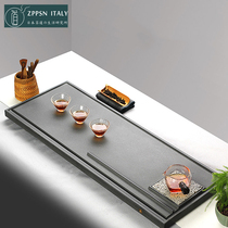 Italy ZPPSN Japanese black gold stone tea tray Household simple modern dry bubble tray Large tea sea tea table tray