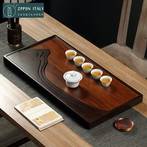 Italy ZPPSN Japanese-style bamboo tea tray Household simple tray drain tray Whole piece Kung Fu tea set Tea sea tea table