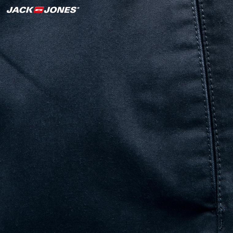 JackJones杰克琼斯纯棉合体直筒男装休闲短裤C|215315006