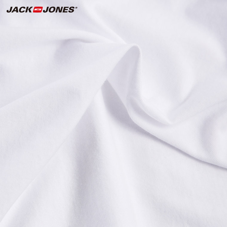 5折JackJones杰克琼斯纯棉插画印花潮短袖T恤衫E|215201048