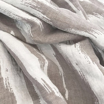 Deep Autumn Writing Meaning Line Washed Linen Fabric Special Wide Pure Linen Cloth Blanket Curtain Hug Pillow Cover Customised