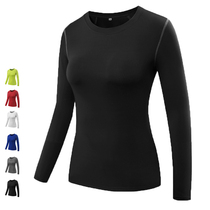 Personal trainer overalls custom womens long sleeve tights sports tops gym yoga clothes custom printed logo