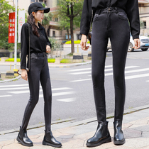 Big Code Jeans Women Fall 2021 New Double Button High Waist Display High Display Slim Fashion Fat Mm Small Foot Pants Tide