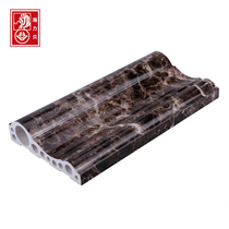 Stone-plastic line door cover imitation marble living room TV background wall border tile waist line decorative frame strip 12cm wide