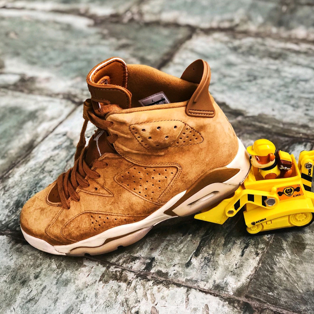 翻毛皮aj6,小麦色的华丽呈现