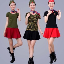 Square dance sailor dance costume womens short-sleeved T-shirt new dance suit womens summer wild suit dance performance suit