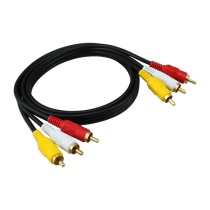 Beiqiao Q406 set-top box and TV video three-color connection cable AV lotus head audio video cable three-to-three