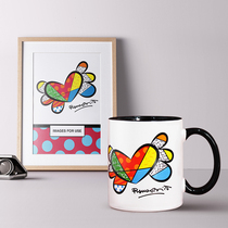 Wan Sheng mug couple Cup creative ceramic cup personality trend cute girl heart water cup mini coffee cup