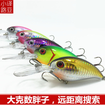 Luya bait Rock little fat man far throw fishing perch black fish Bait bait bait Hard bait Simulation bait Hard bait