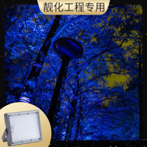 Led Blue Light External Wall Lamp Shooting Tree Light Outdoor Waterproof Outdoor Garden Forest Landscape Spotlight Yard of Decorative Lights