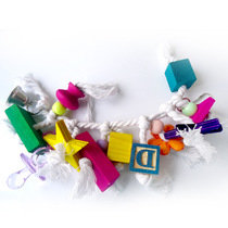 Floriger Toy Birds Toy Parrot Nibble Nibble Toy Bell Toy Grey Parrot Cockatoo Cockatoo Nibble to Bite Natural