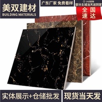 Foshan black gold flower threshold stone 1000x1000 stairs full cast glaze living room tile deep coffee black and white root 800x800