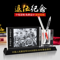 Send comrades and brothers reunion gifts Veterans military veterans veterans party souvenirs Creative gift customization