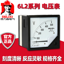 Deresy 6L2 kits power distribution cabinet with meter voltmeter 450V pointer-type AC III-phase measuring meter