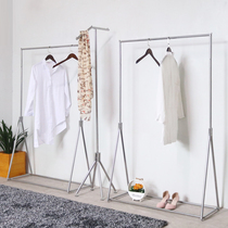 Clothing store display rack womens shelves floor-standing Nakajima rack childrens clothing rack combination hanging clothes rack silver thin tube